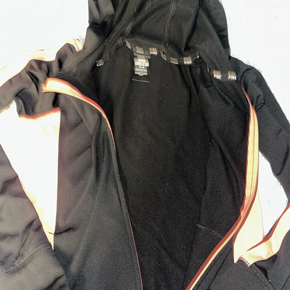 Victoria’s Secret, pink, athletic jacket, black and peach - Picture 3 of 8